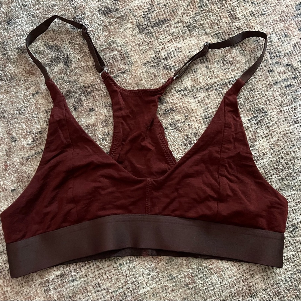 Allbirds bralette, tencel/merino